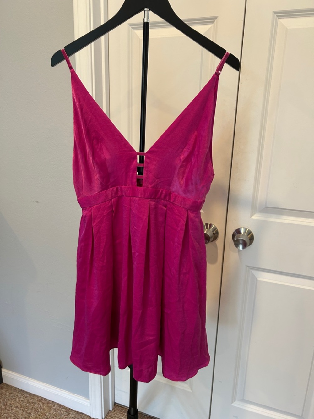 NWT Free People Bright Magenta Mini Dress